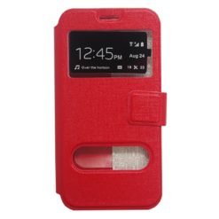 ebnb.gr - Θήκη flip με Call Display,δυνατότητα απάντησης & STAND για Samsung Galaxy S6 Edge - Κόκκινο - TechMarket