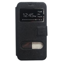 ebnb.gr - Θήκη flip με Call Display,δυνατότητα απάντησης & STAND για Samsung Galaxy S6 Edge - Μαύρο - TechMarket