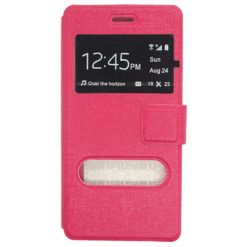 ebnb.gr - Θήκη flip με Call Display,δυνατότητα απάντησης και STAND για Huawei P8 Lite - Φούξια - TechMarket