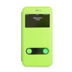 ebnb.gr - Θήκη flip με Call Display,δυνατότητα απάντησης και STAND για iPhone 7 / iPhone 8 - Πράσινο - TechMarket