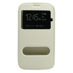 ebnb.gr - Θήκη flip με βεντουζάκι,Call Display & δυνατότητα απάντησης για Samsung Galaxy Grand Neo & Plus (9080 & 9060i) - Λευκό - TechMarket