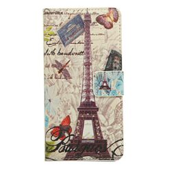 ebnb.gr - Θήκη Δερματίνης flip Πύργος του Eiffel - Butterfly - με υποδοχή καρτών και δυνατότητα STAND για Samsung Galaxy A5 - TechMarket