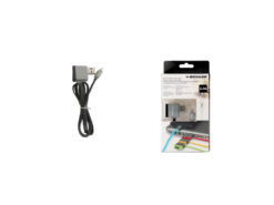 Hellas-Tech - Dunlop Καλώδιο USB 2.0 σε microUSB Υψηλής Ταχύτητας φόρτισης και συγχρονισμού Loop 1m για Smartphone, 90057 Μαύρο - Dunlop - TechMarket