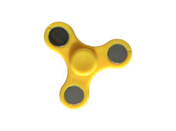Hellas-Tech - Fidget Spinner Anti Stress Αγχολυτικό Πλαστικό Παιχνίδι Ανακούφισης Στρες 1 minute Χρώμα Κίτρινο - OEM - TechMarket