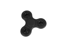 Hellas-Tech - Fidget Spinner Anti Stress Αγχολυτικό Πλαστικό Παιχνίδι Ανακούφισης Στρες 1 minute με Μαύρα Ρουλεμάν Χρώμα Μαύρο - OEM - TechMarket