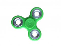 Hellas-Tech - Fidget Spinner Anti Stress Αγχολυτικό Πλαστικό Παιχνίδι Ανακούφισης Στρες 1.5 minutes με Ασημί Ρουλεμάν Χρώμα Μπλε - OEM - TechMarket