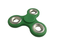 Hellas-Tech - Fidget Spinner Anti Stress Αγχολυτικό Πλαστικό Παιχνίδι Ανακούφισης Στρες 1.5 minutes με Ασημί Ρουλεμάν Χρώμα Πράσινο - Cb - TechMarket