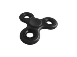 Hellas-Tech - Fidget Spinner Anti Stress Αγχολυτικό Πλαστικό Παιχνίδι Ανακούφισης Στρες 1.5 minutes με Μαύρα Ρουλεμάν Χρώμα Μαύρο - OEM - TechMarket
