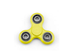 Hellas-Tech - Fidget Spinner Anti Stress Αγχολυτικό Πλαστικό Παιχνίδι Ανακούφισης Στρες 2 minutes Χρώμα Κίτρινο - OEM - TechMarket