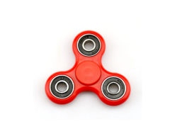 Hellas-Tech - Fidget Spinner Anti Stress Αγχολυτικό Πλαστικό Παιχνίδι Ανακούφισης Στρες 2 minutes Χρώμα Κόκκινο - OEM - TechMarket