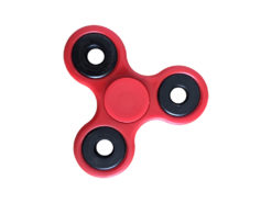 Hellas-Tech - Fidget Spinner Anti Stress Αγχολυτικό Πλαστικό Παιχνίδι Ανακούφισης Στρες 2 minutes με Μαύρα Ρουλεμάν Χρώμα Κόκκινο - OEM - TechMarket