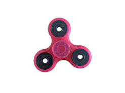 Hellas-Tech - Fidget Spinner Anti Stress Αγχολυτικό Πλαστικό Παιχνίδι Ανακούφισης Στρες Που Φωσφορίζει στο Σκοτάδι 1.5 minutes με Μαύρα Ρουλεμάν Χρώμα Φούξια - OEM - TechMarket