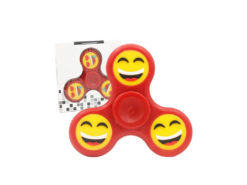 Hellas-Tech - Fidget Spinner Anti Stress Αγχολυτικό Πλαστικό Παιχνίδι Ανακούφισης Στρες με Φατσούλες 1 minute Χρώμα Κόκκινο - OEM - TechMarket