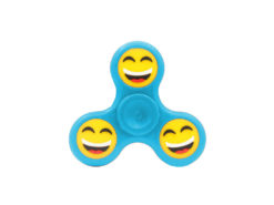 Hellas-Tech - Fidget Spinner Anti Stress Αγχολυτικό Πλαστικό Παιχνίδι Ανακούφισης Στρες με Φατσούλες 1 minute Χρώμα Μπλε - OEM - TechMarket