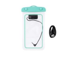 Hellas-Tech - Αδιάβροχη θήκη κινητού έως 6.5'', με Jack ακουστικά, διαστάσεις 21x11.2x1.2 εκατοστά, σε 4 χρώματα, Grundig Πράσινο - Grundig - TechMarket