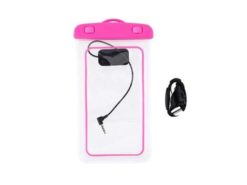 Hellas-Tech - Αδιάβροχη θήκη κινητού έως 6.5'', με Jack ακουστικά, διαστάσεις 21x11.2x1.2 εκατοστά, σε 4 χρώματα, Grundig Ροζ - Grundig - TechMarket