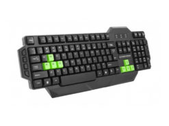 Hellas-Tech - Ενσύρματο Gaming Πληκτρολόγιο σε μαύρο με πράσινες λεπτομέρειες για τα Windows 7 / 8Windows, 10Windows, XPWindows, Vista, Esperanza, EGK200G - Esperanza - TechMarket