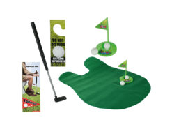 Hellas-Tech - Σετ Γκολφ τουαλέτας 6 τεμ. με Μπάλες, Μπαστούνι και πατάκι, 59/2049 - Out Of The Blue - TechMarket