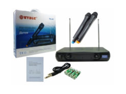 Hellas-Tech - Σύστημα Καραόκε Karaoke με 2 μικρόφωνα και ασύρματο δέκτη με ενισχυμένη λήψη 2 καναλιών, WG-005 - Cb - TechMarket