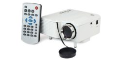 Hellas-Tech - Φορητός Βιντεοπροβολέας Mini Led HD Projector με Θύρα HDMI A-Z308-00Α Λευκό - Cb - TechMarket