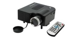 Hellas-Tech - Φορητός Βιντεοπροβολέας Mini Led HD Projector με Θύρα HDMI A-Z308-00Α Μαύρο - Cb - TechMarket