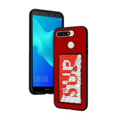 ebnb.gr - Θήκη TPU SUP με παγιέτες για Huawei Y6 Prime (2018) - Κόκκινο - TechMarket