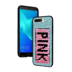 ebnb.gr - Θήκη TPU PINK με παγιέτες για Huawei Y6 (2018) - Γαλάζιο - TechMarket