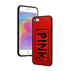 ebnb.gr - Θήκη TPU PINK με παγιέτες για iPhone 6 Plus / 6S Plus - Κόκκινο - TechMarket