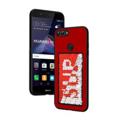 ebnb.gr - Θήκη TPU SUP με παγιέτες για Huawei P Smart - Κόκκινο - TechMarket