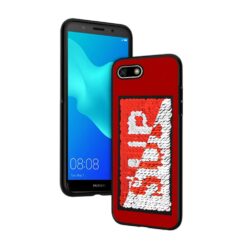 ebnb.gr - Θήκη TPU SUP με παγιέτες για Huawei Y5 (2018) - Κόκκινο - TechMarket