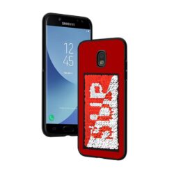 ebnb.gr - Θήκη TPU SUP με παγιέτες για Samsung Galaxy J3 (2017) - Κόκκινο - TechMarket