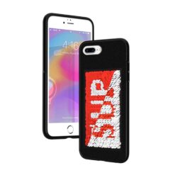 ebnb.gr - Θήκη TPU SUP με παγιέτες για iPhone 7 Plus / 8 Plus - Μαύρο - TechMarket