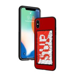 ebnb.gr - Θήκη TPU SUP με παγιέτες για iPhone X / Xs - Κόκκινο - TechMarket