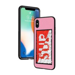 ebnb.gr - Θήκη TPU SUP με παγιέτες για iPhone X / Xs - Ροζ - TechMarket