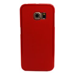 ebnb.gr - Θήκη TPU διάφανη με ματ πλάτη για Samsung Galaxy S6 Edge - Κόκκινο - TechMarket