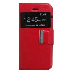 ebnb.gr - Θήκη Δερματίνης flip με Call Display και δυνατότητα STAND για iPhone 5C - Κόκκινο - TechMarket