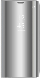 e-shop.gr - SMART CLEAR VIEW FLIP CASE FOR HUAWEI Y6P SILVER - TechMarket