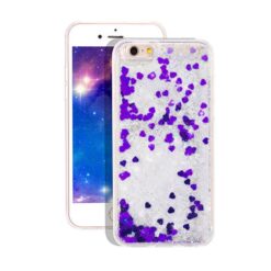 ebnb.gr - Θήκη TPU με κινούμενες μωβ καρδούλες για iPhone 7 /iPhone 8/ SE 2020 - TechMarket