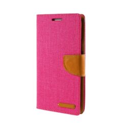 ebnb.gr - Θήκη flip Canvas με υποδοχή καρτών και δυνατότητα STAND για iPhone 7 /iPhone 8/ SE 2020 - Φούξια - TechMarket