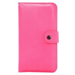 ebnb.gr - Θήκη flip Πορτοφόλι με υποδοχή καρτών για κινητά έως 5.3 ίντσες - Φούξια - TechMarket