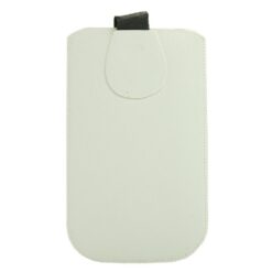 ebnb.gr - Θήκη Δερματίνης ''Πουγκί'' Universal για κινητά εώς 4.5 ίντσες / Λευκό - TechMarket