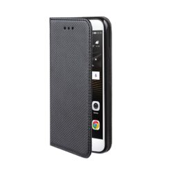 ebnb.gr - Μαγνητική θήκη flip με ανάγλυφο σχέδιο για Motorola Moto E4 - Μαύρο - TechMarket