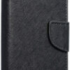e-shop.gr - FANCY BOOK FLIP CASE FOR IPHONE 12 MINI BLACK - TechMarket