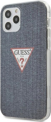 e-shop.gr - GUESS IPHONE 12 / IPHONE 12 PRO 6,1 DARK BLUE HARD BACK COVER CASE TRIANGLE COLLECTION - TechMarket