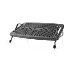 Snatch - Yποπόδιο Γραφείου με Μεταλλικό σκελετό Μαύρο NEDIS ERGOFR200BK - TechMarket