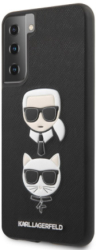 e-shop.gr - KARL LAGERFELD COVER SAFFIANO K&C HEADS FOR SAMSUNG GALAXY S21+ 5G G996 BLACK - TechMarket