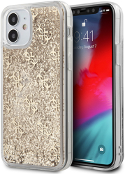 e-shop.gr - GUESS COVER 4G LIQUID GLITTER FOR APPLE IPHONE 12 MINI GOLD GUHCP12SLG4GSLG - TechMarket