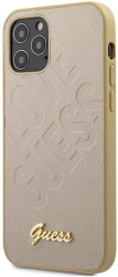 e-shop.gr - GUESS LEATHER COVER IRIDESCENT LOVE FOR APPLE IPHONE 12 MINI GOLD GUHCP12SPUILGLG - TechMarket