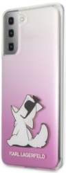 e-shop.gr - KARL LAGERFELD COVER CHOUPETTE FUN FOR SAMSUNG GALAXY S21+ 5G G996 GRADIENT PINK - TechMarket