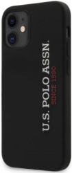 e-shop.gr - US POLO ORIGINAL SILICONE CASE FOR APPLE IPHONE 12 MINI BLACK USHCP12SSLBKV2 - TechMarket